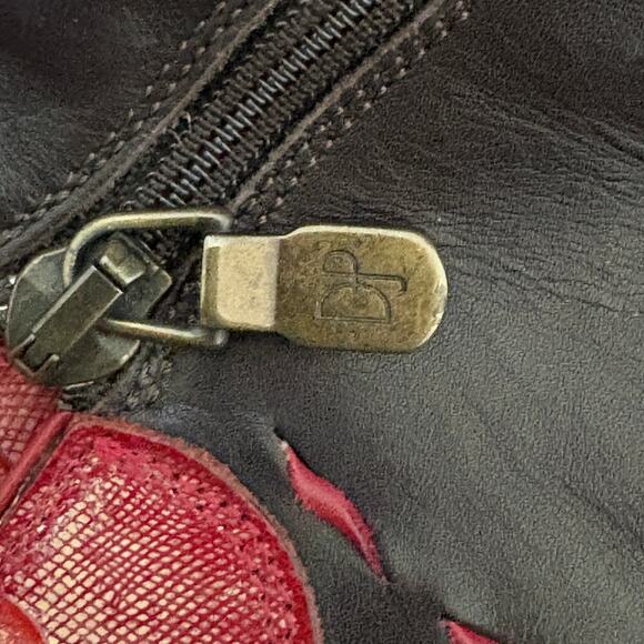 Vintage leather boots Donald J Pliner Hinda western coastalcowgirl witchy -FLAW - Picture 14 of 16